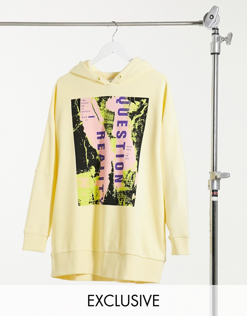 Bluza damska jasnożółta z kapturem 36 23c952c8100d9e46d3f46e0c0d2db22b