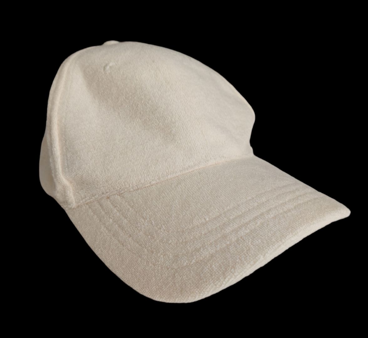 Czapka z daszkiem frotte beżowa one size 313096264_639887634384759_4958094104846692390_n.jpg