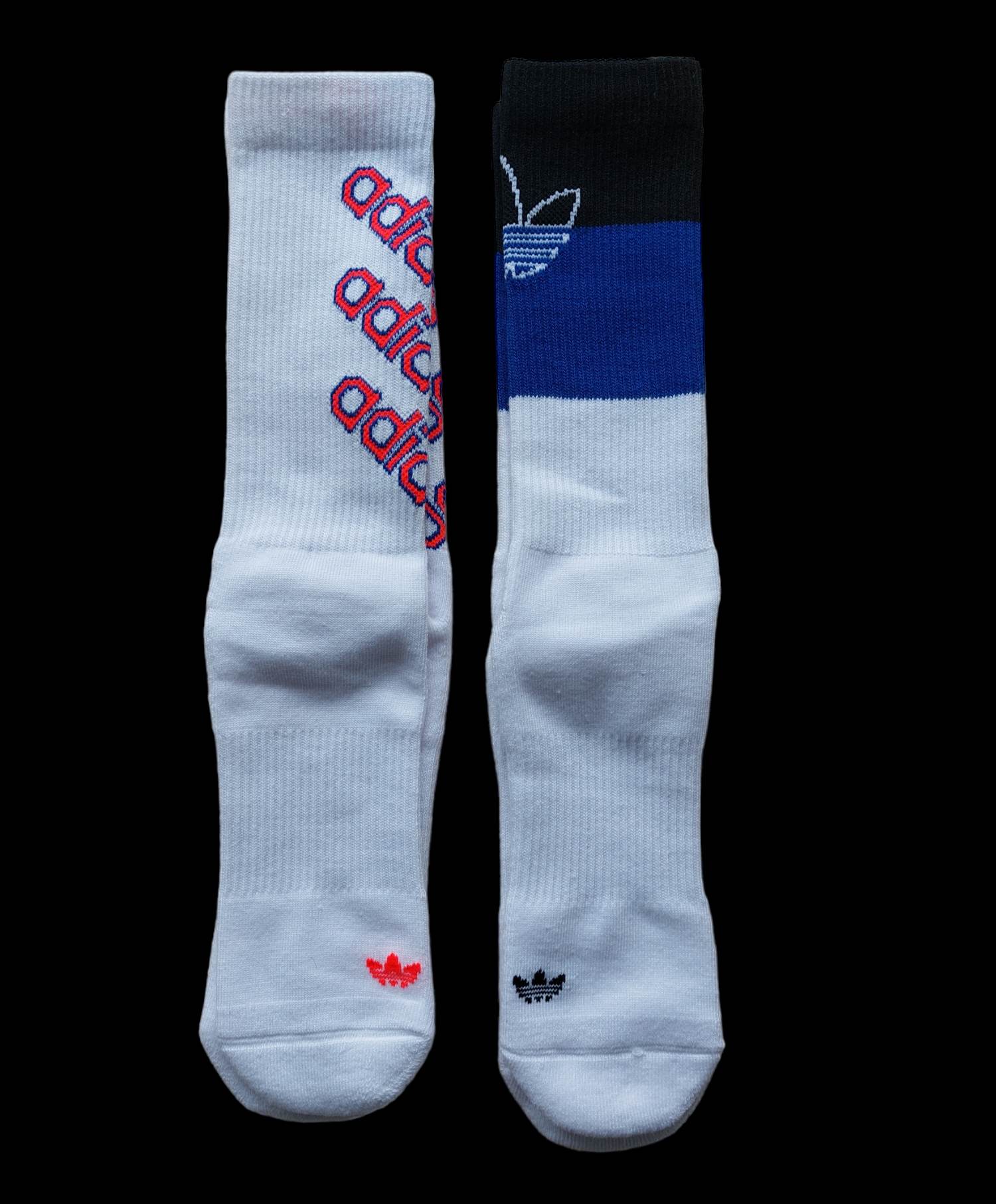 Adidas Originals 2-pak skarpetek z grafiką w kolorze białym 39-42