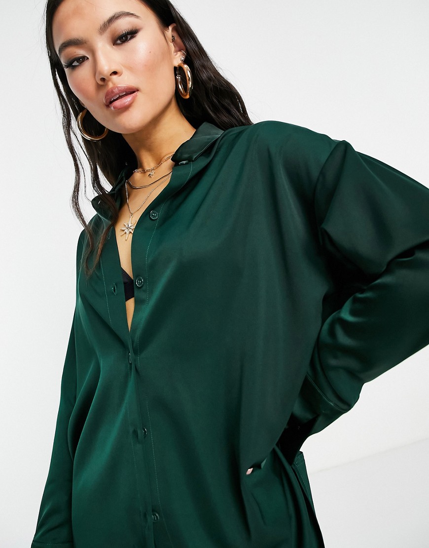 4th-and-Reckless-damska-zielona-satynowa-koszula-oversize-XS-1 4th-and-Reckless-damska-zielona-satynowa-koszula-oversize-XS