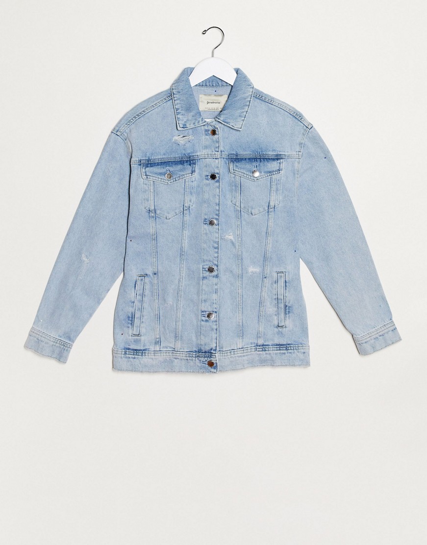 damska niebieska kurtka jeansowa oversize 38 7c53ed2b23d7c80b9449e97ee71e442c