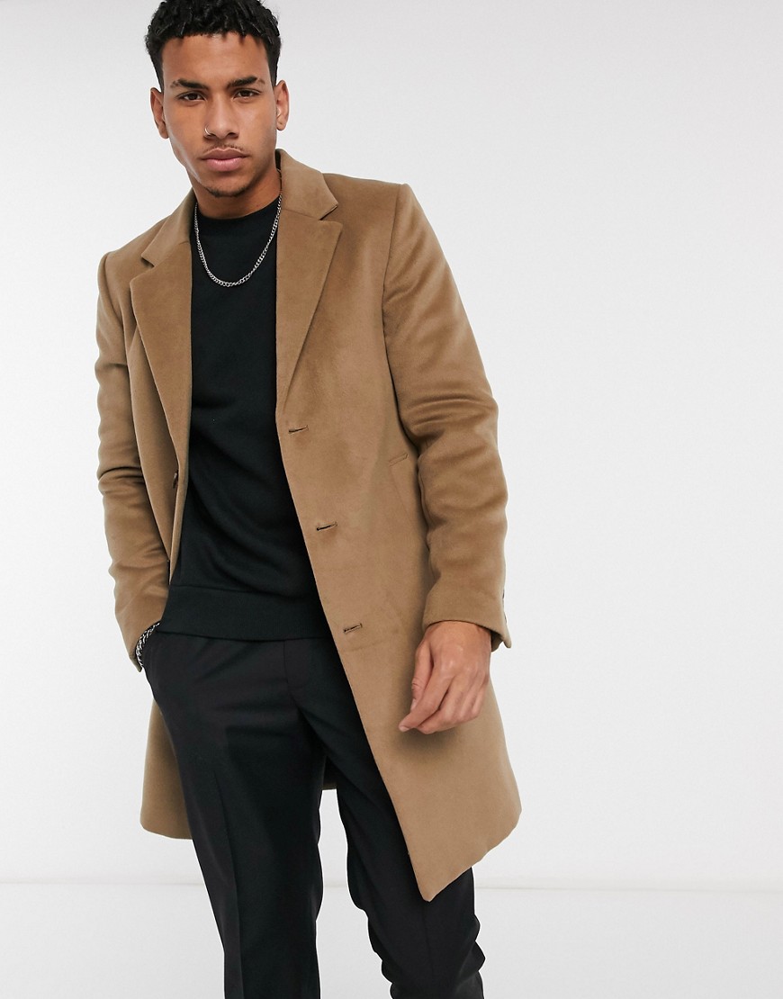 River Island męski brązowy płaszcz 2XL 7ea472907bdfe37d3d403f0f86eaa58f