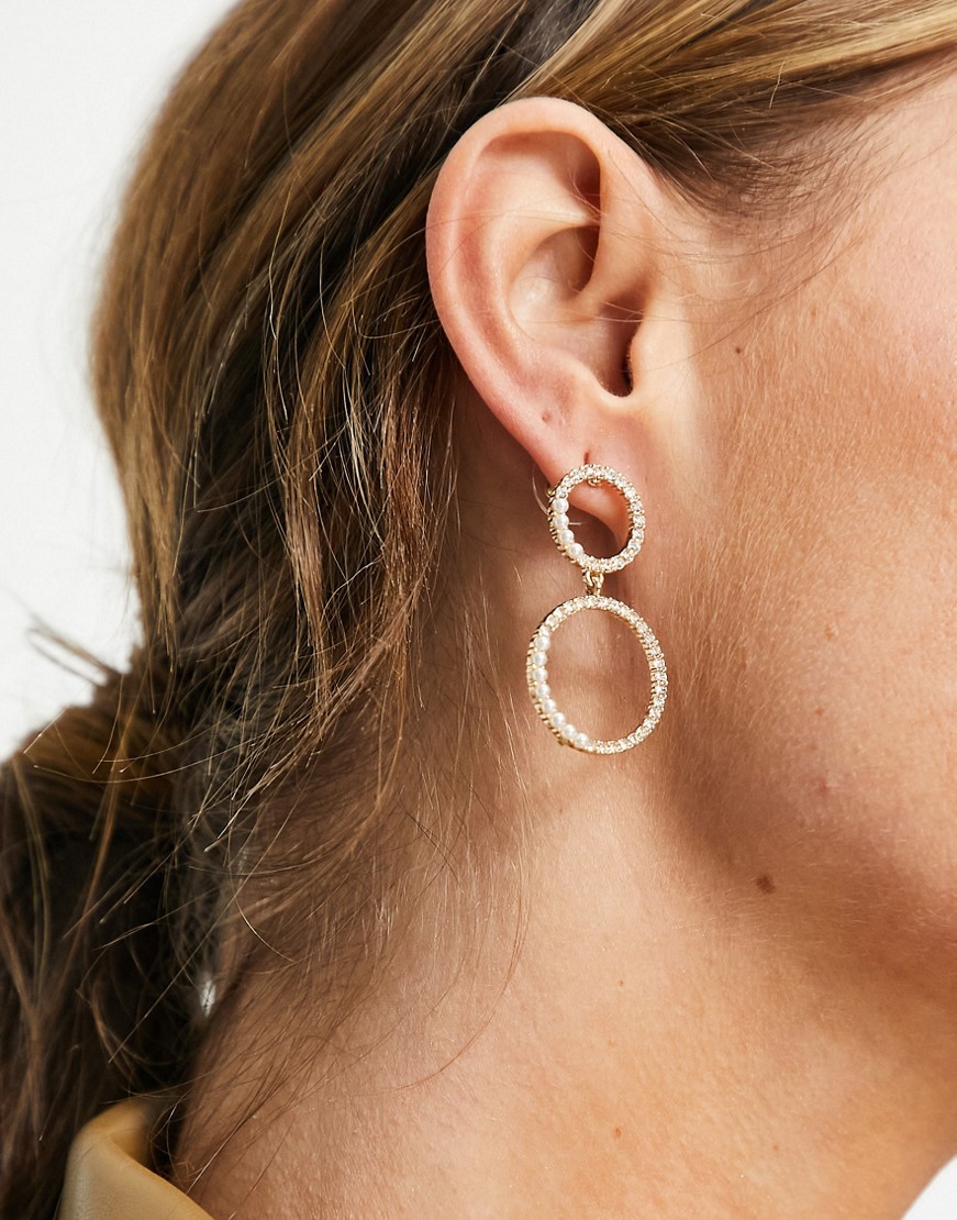 ALDO Maskiell kolczyki podwójne kółka w kolorze srebrnym z cyrkoniami ALDO-Maskiell-kolczyki-podwojne-kolka-w-kolorze-srebrnym-z-cyrkoniami