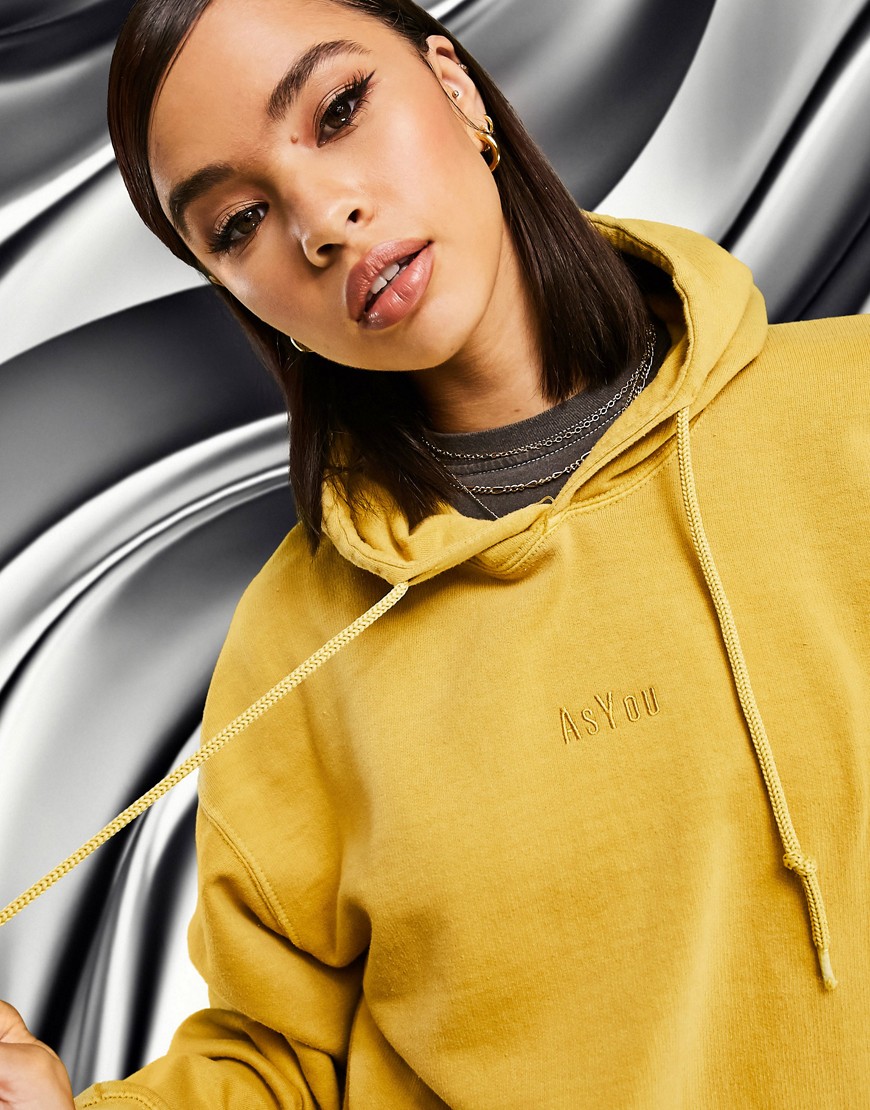 AS-YOU-zolta-damska-bluza-z-kapturem-oversize-uzywana-XS-2 AS-YOU-zolta-damska-bluza-z-kapturem-oversize-uzywana-XS