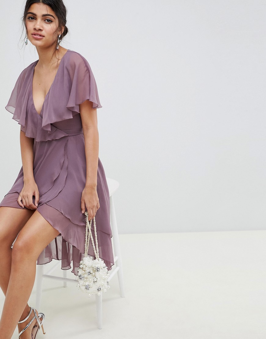 ASOS-Sukienka-midi-w-kolorze-mink-szyfonowa-dekolt-v-S-36-3 ASOS-Sukienka-midi-w-kolorze-mink-szyfonowa-dekolt-v-S-36