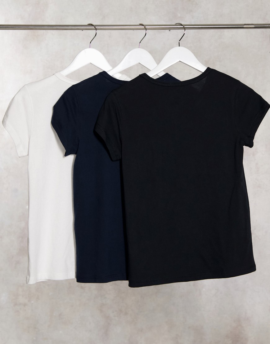 Abercrombie-and-Fitch-bawelniaty-damski-t-shirt-basic-3-pack-zestaw-M-3 Abercrombie-and-Fitch-bawelniaty-damski-t-shirt-basic-3-pack-zestaw-M
