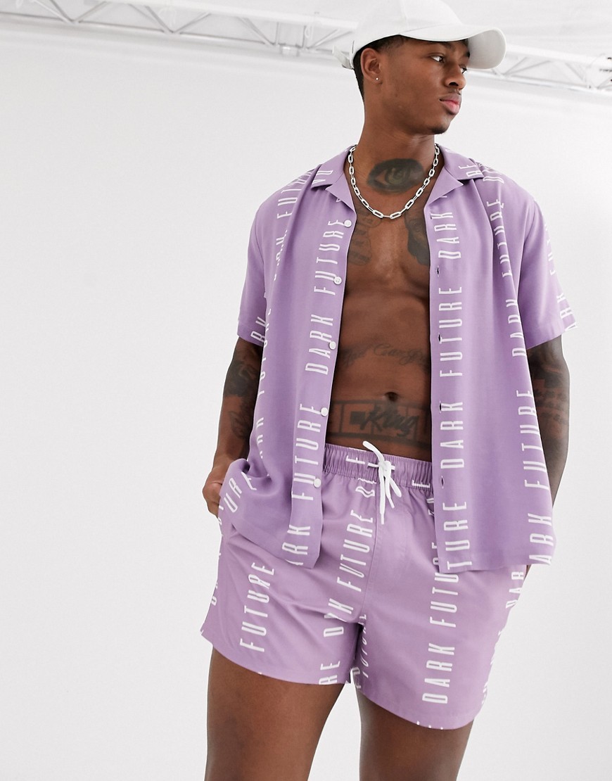 Design wiązane szorty do pływania S OVERLOOK OVERLOOK