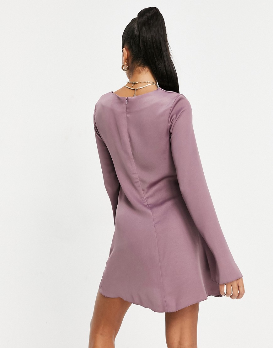 Asyou-fioletowa-sukienka-mini-z-marszczonym-dekoltem-typu-peekaboo-XL-1 Asyou-fioletowa-sukienka-mini-z-marszczonym-dekoltem-typu-peekaboo-XL