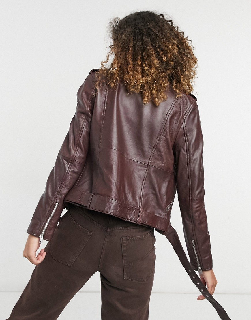 Barneys-damska-brazowa-kurtka-skorzana-M-1 Barneys-damska-brazowa-kurtka-skorzana-M