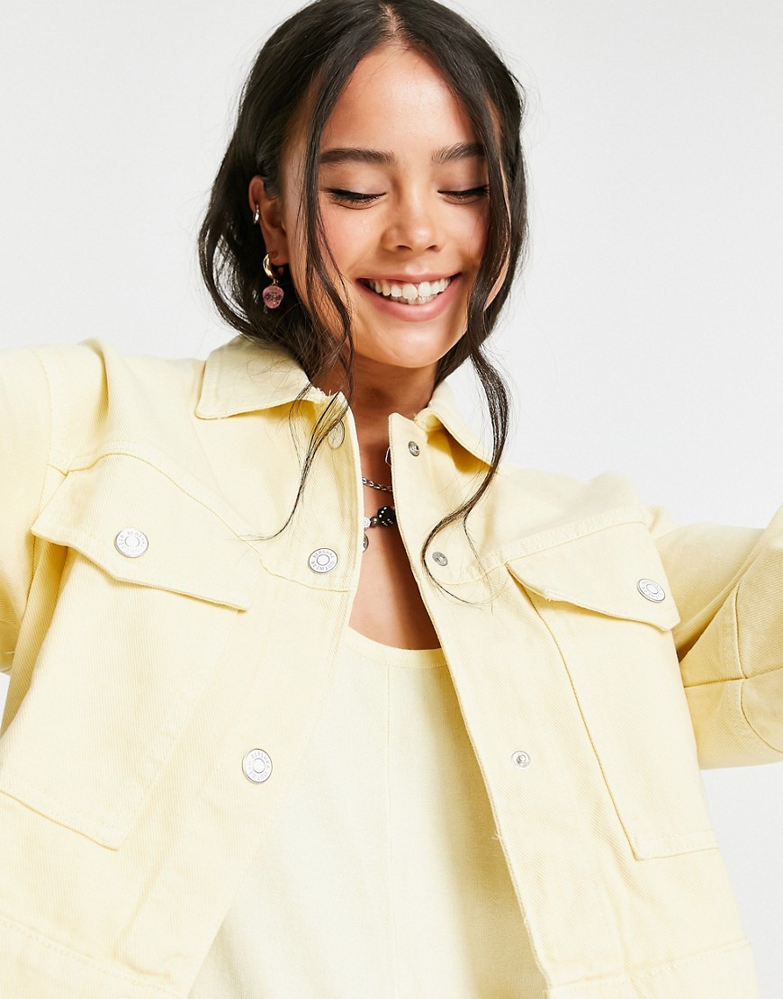 Bershka-zolta-kurtka-z-organicznej-bawelny-S-2 Bershka-zolta-kurtka-z-organicznej-bawelny-S