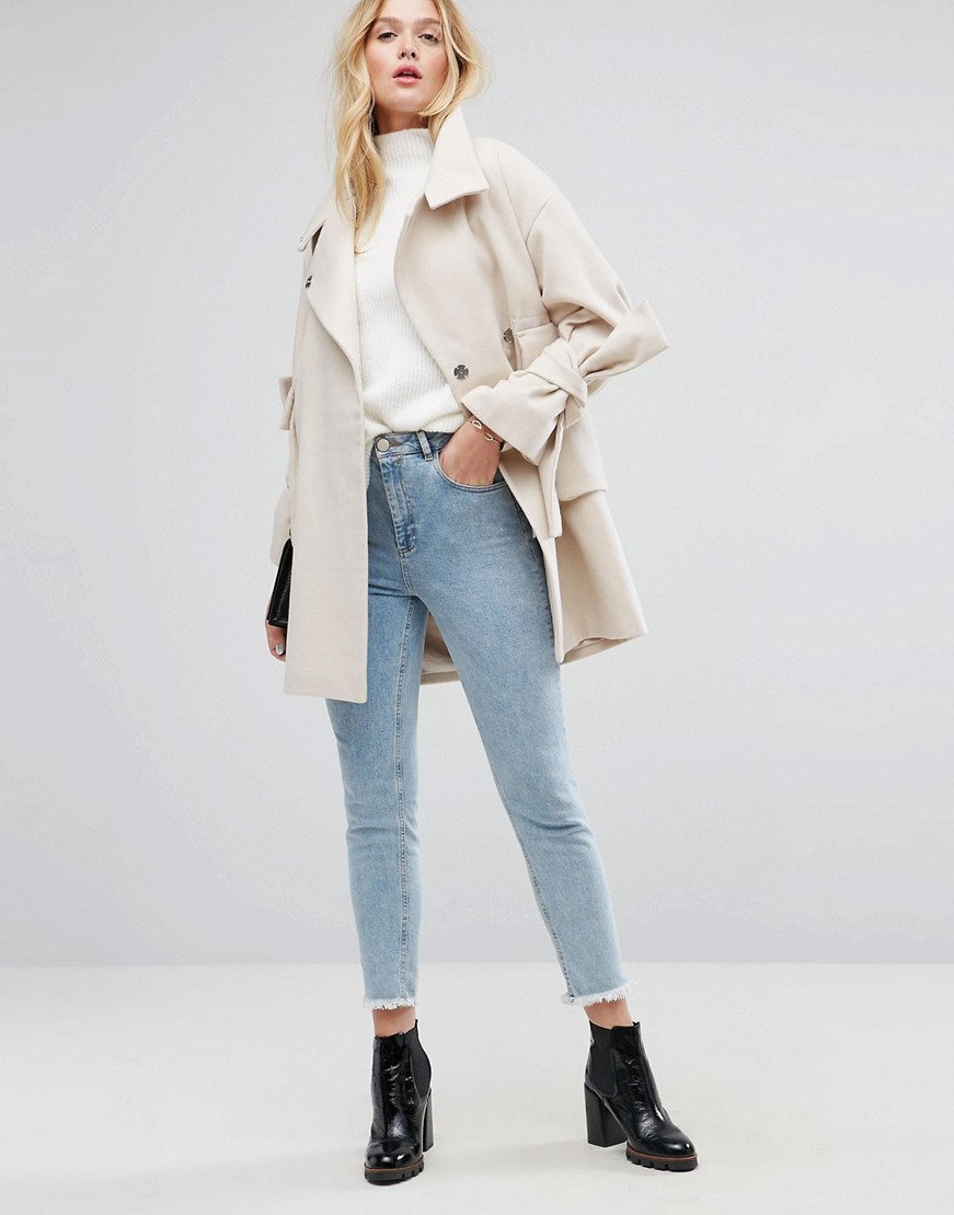 Bezowy-Plaszcz-oversize-rekawy-z-kokardami-XL-42-3 Bezowy-Plaszcz-oversize-rekawy-z-kokardami-XL-42