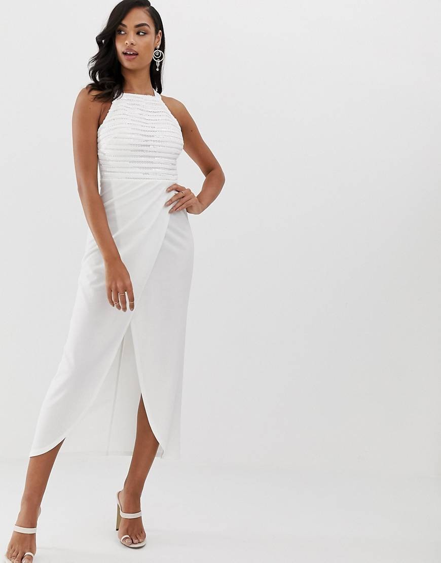 Biala-dluga-Sukienka-zdobiony-top-XL-42-3 Biala-dluga-Sukienka-zdobiony-top-XL-42