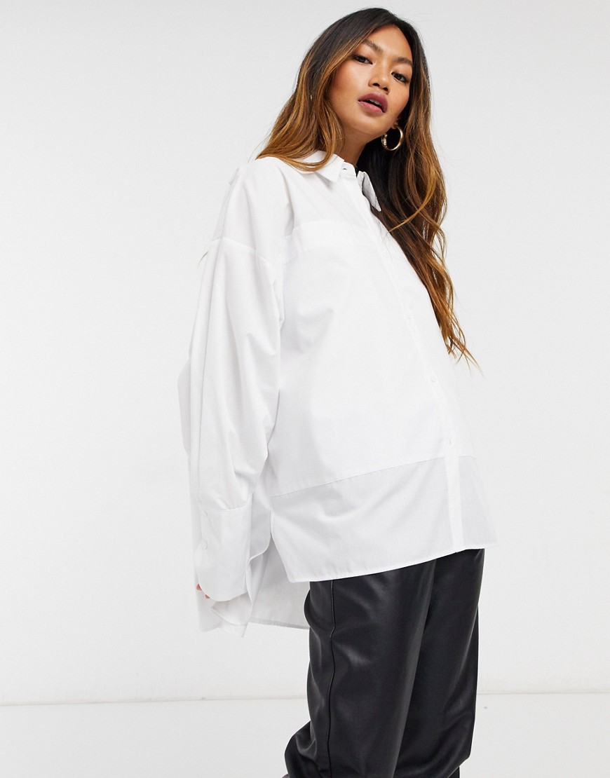 Biała koszula oversize o kroju dad defekt 46 Biala-koszula-oversize-o-kroju-dad-46