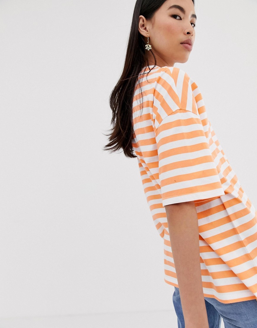 Bialy-Pomaranczowy-T-shirt-oversize-w-paski-XL-42-2 Bialy-Pomaranczowy-T-shirt-oversize-w-paski-XL-42