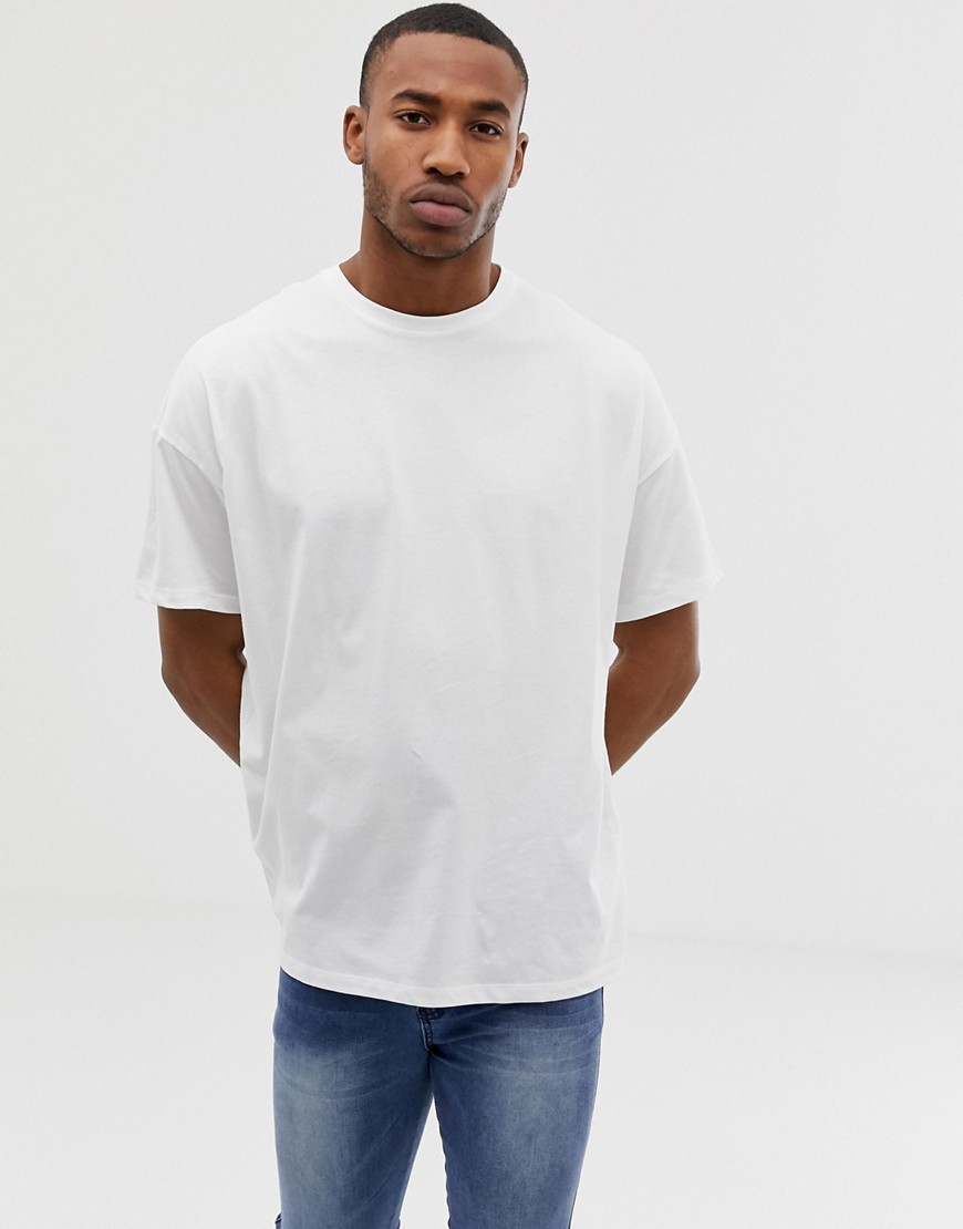 Bialy-T-shirt-super-oversize-okragly-dekolt-XL