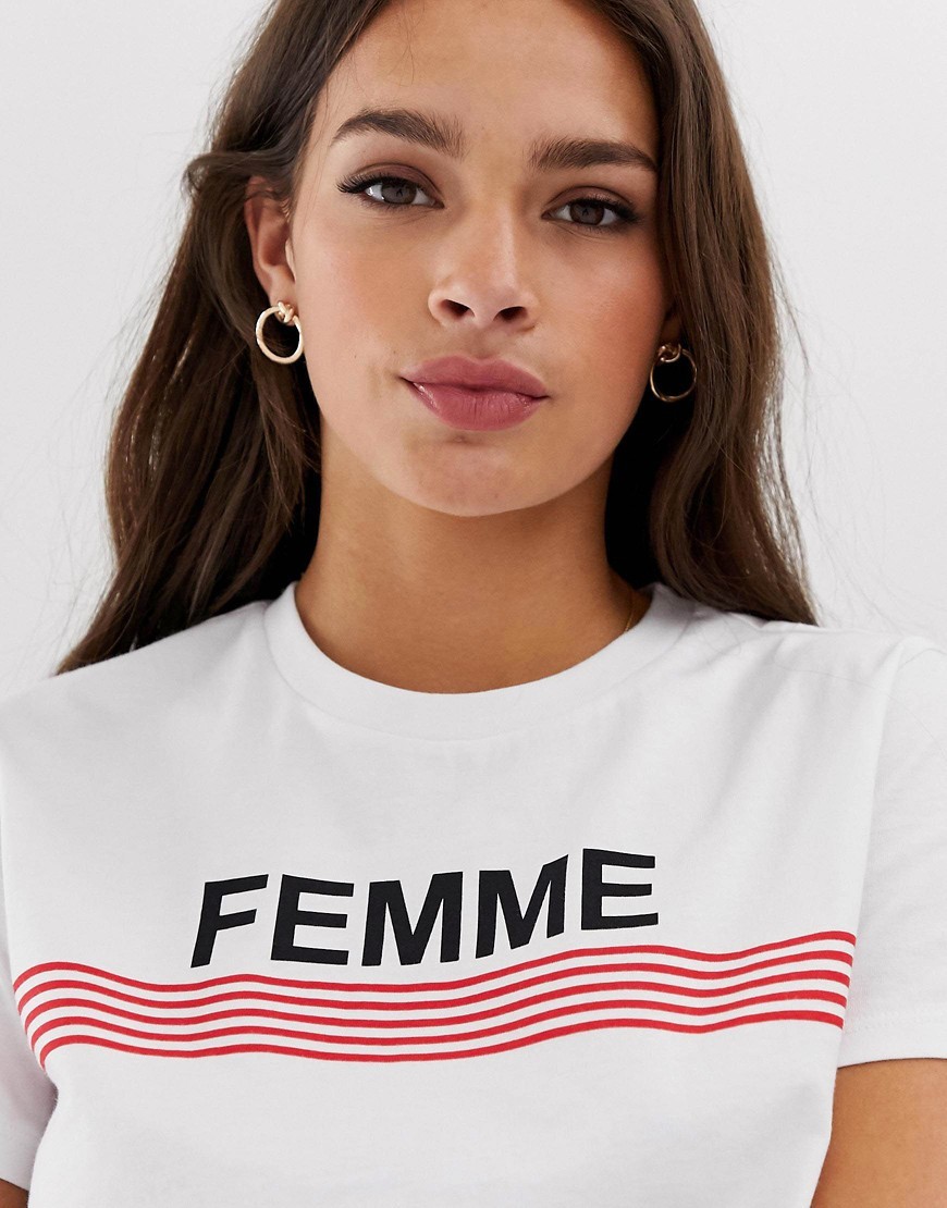 Bialy-T-shirt-z-napisem-femee-paski-XL-42-2 Bialy-T-shirt-z-napisem-femee-paski-XL-42