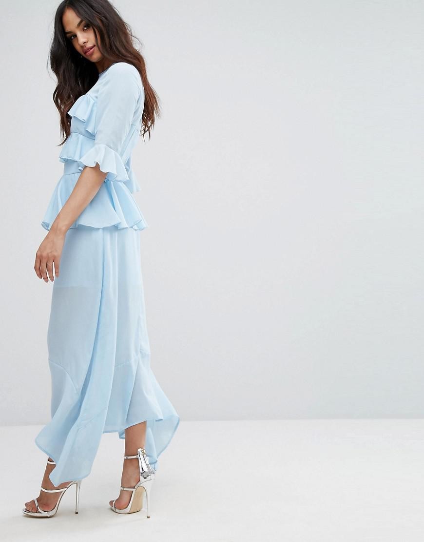 Blekitna-Sukienka-maxi-z-falbankami-S-36-1 Blekitna-Sukienka-maxi-z-falbankami-S-36