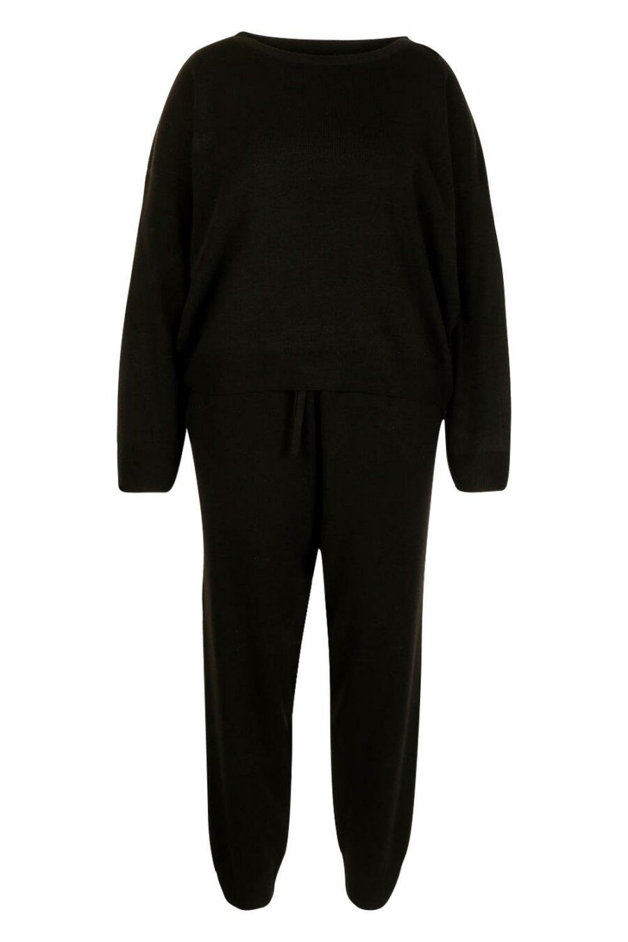 Boohoo-czarny-dzianinowy-sweter-plus-size-48-50