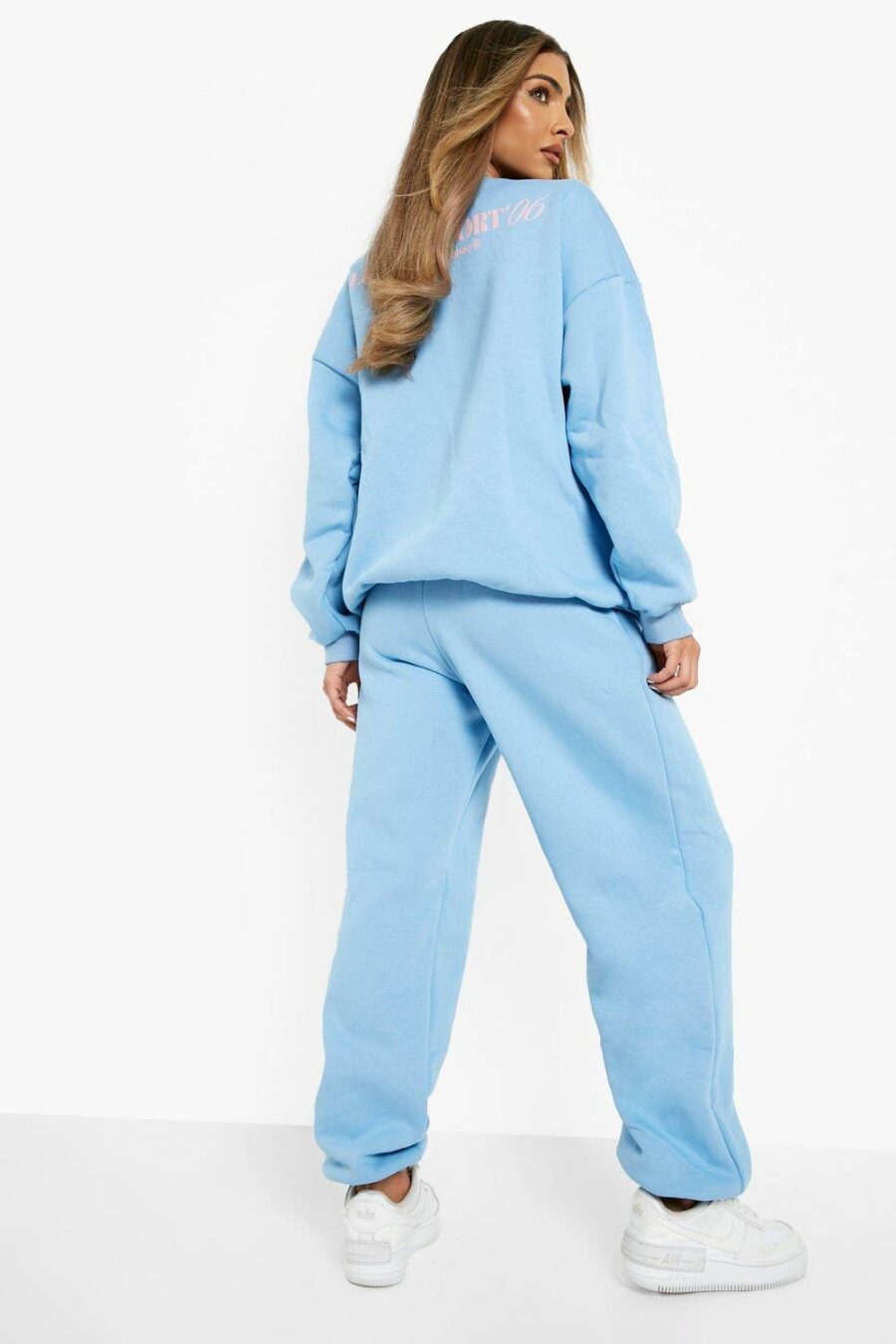 Boohoo-niebieskie-damskie-spodnie-dresowe-joggery-Luxury-Sport-XS