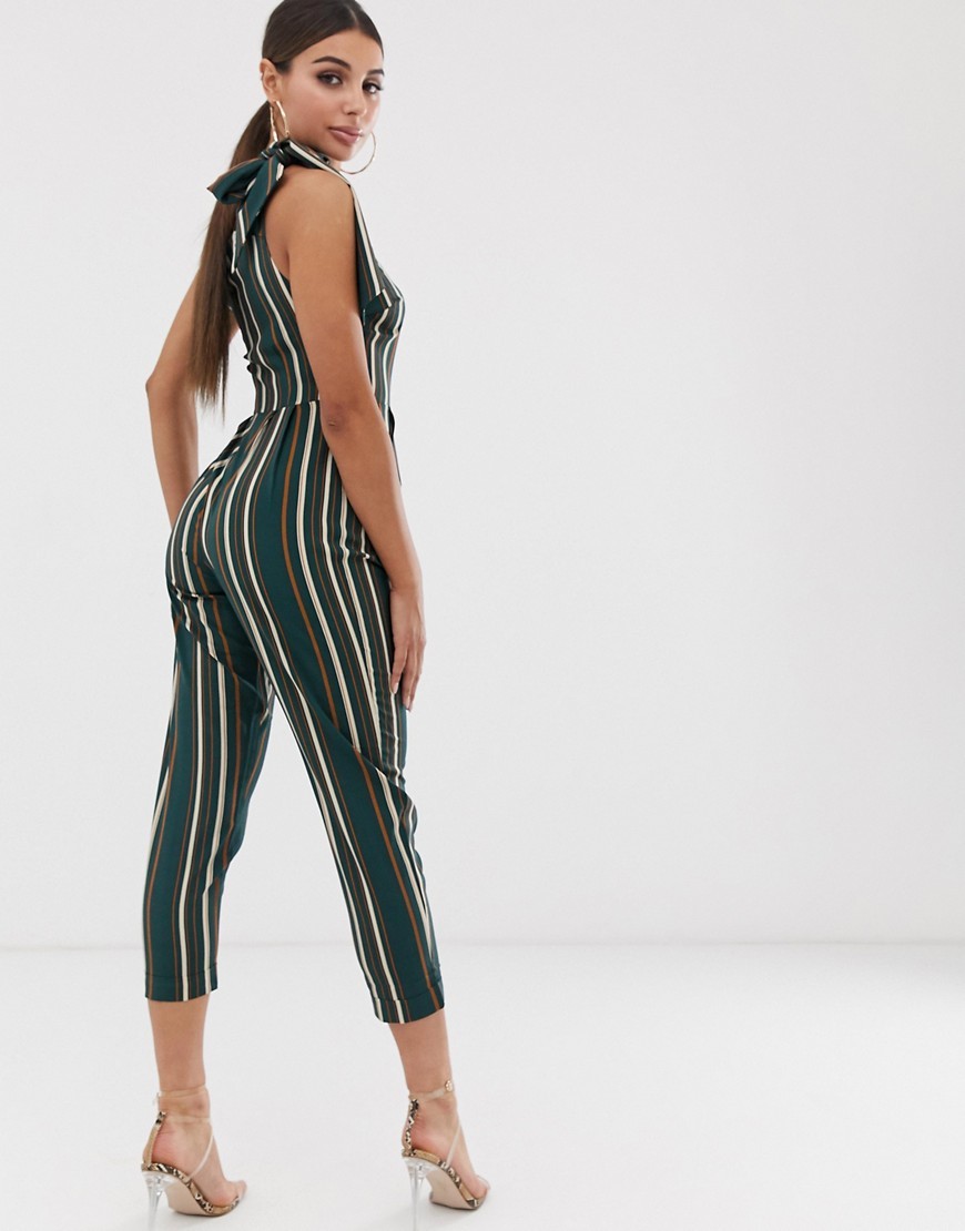 Boohoo-zielony-kombinezon-w-paski-wiazany-na-ramieniu-M-38-1 Boohoo-zielony-kombinezon-w-paski-wiazany-na-ramieniu-M-38