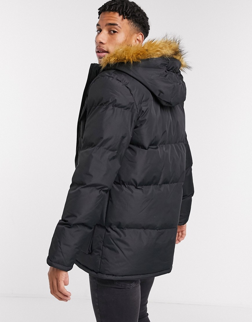 Brave-Soul-Czarna-ocieplana-kurtka-parka-meska-z-kapturem-defekt-M-1 Brave-Soul-Czarna-ocieplana-kurtka-parka-meska-z-kapturem-defekt-M