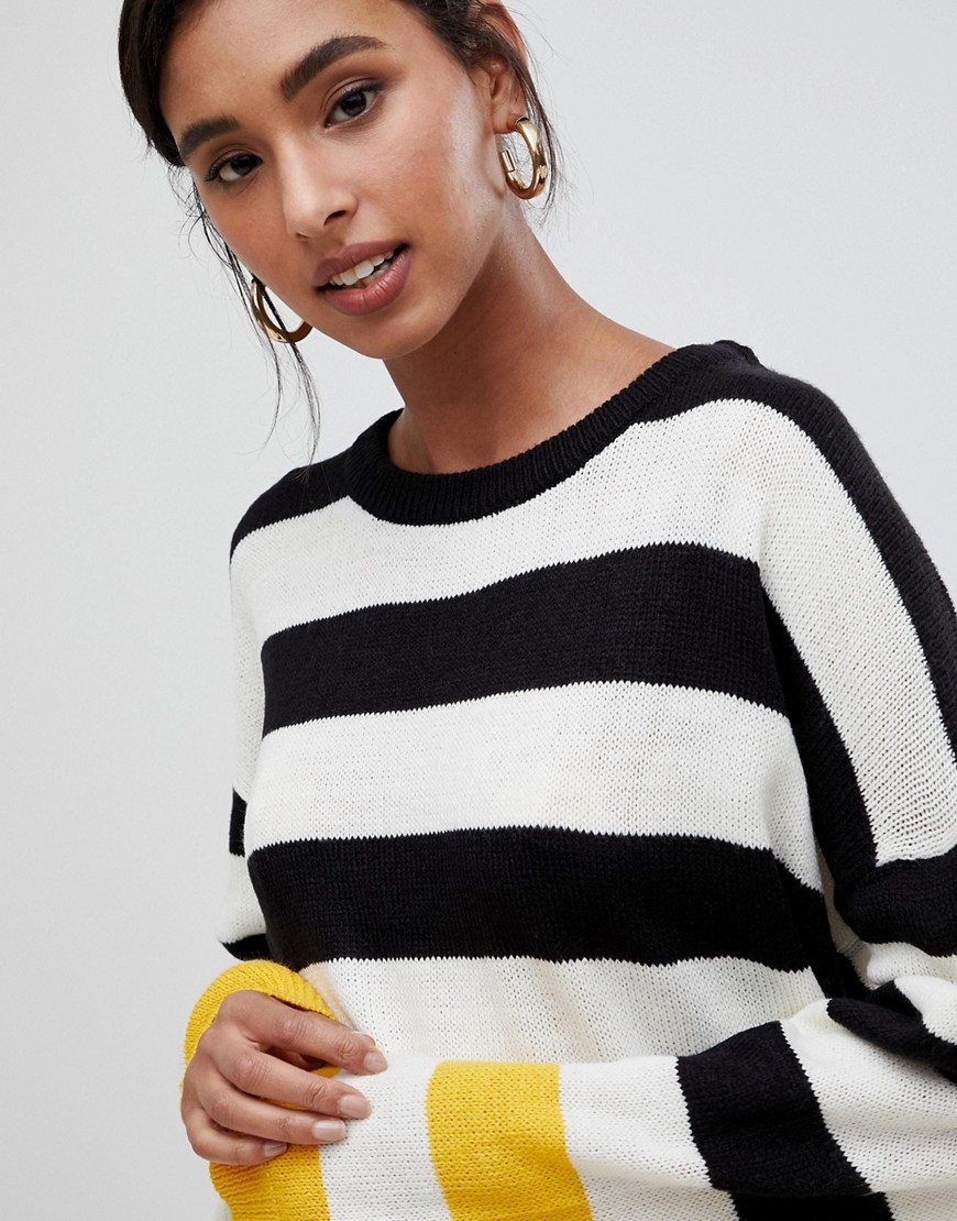 Brave-Soul-Czarno-Bialy-Sweter-z-dlugim-rekawem-XS-34-2 Brave-Soul-Czarno-Bialy-Sweter-z-dlugim-rekawem-XS-34