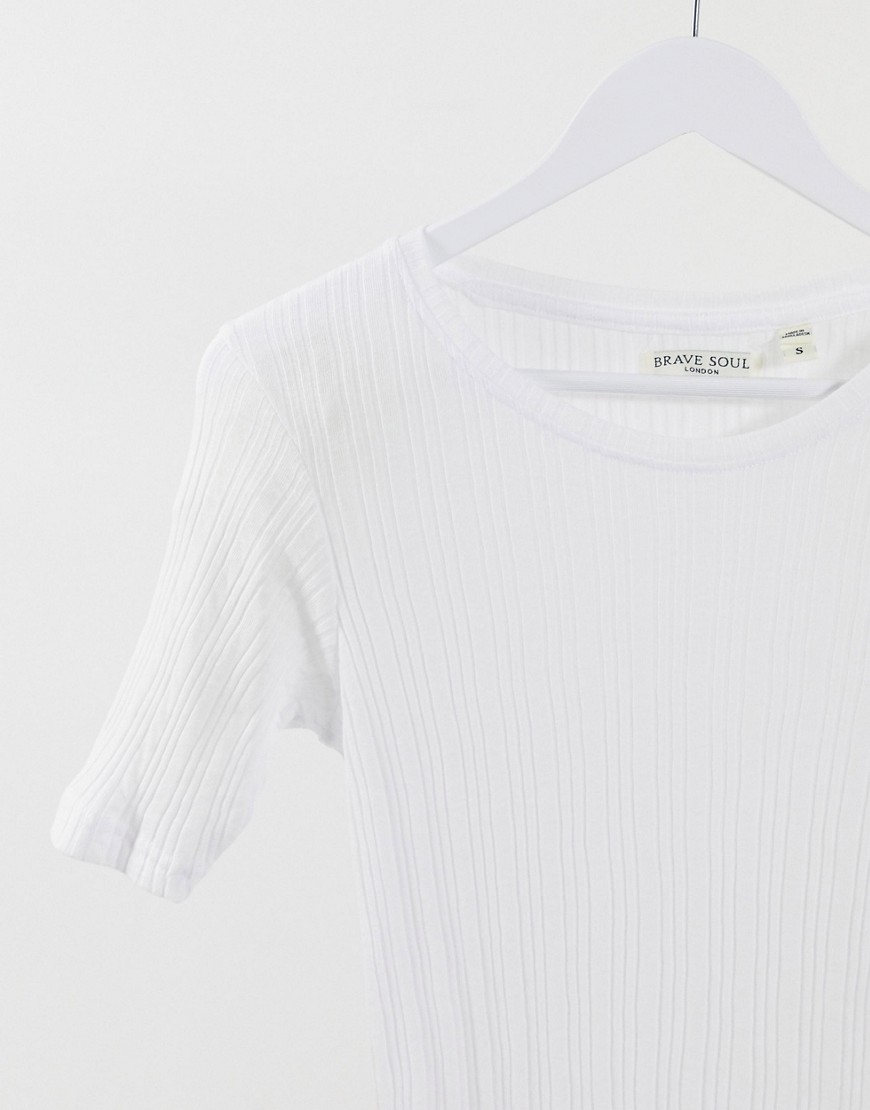 Brave-Soul-T-shirt-damski-bialy-z-krotkim-rekawem-M-2 Brave-Soul-T-shirt-damski-bialy-z-krotkim-rekawem-M