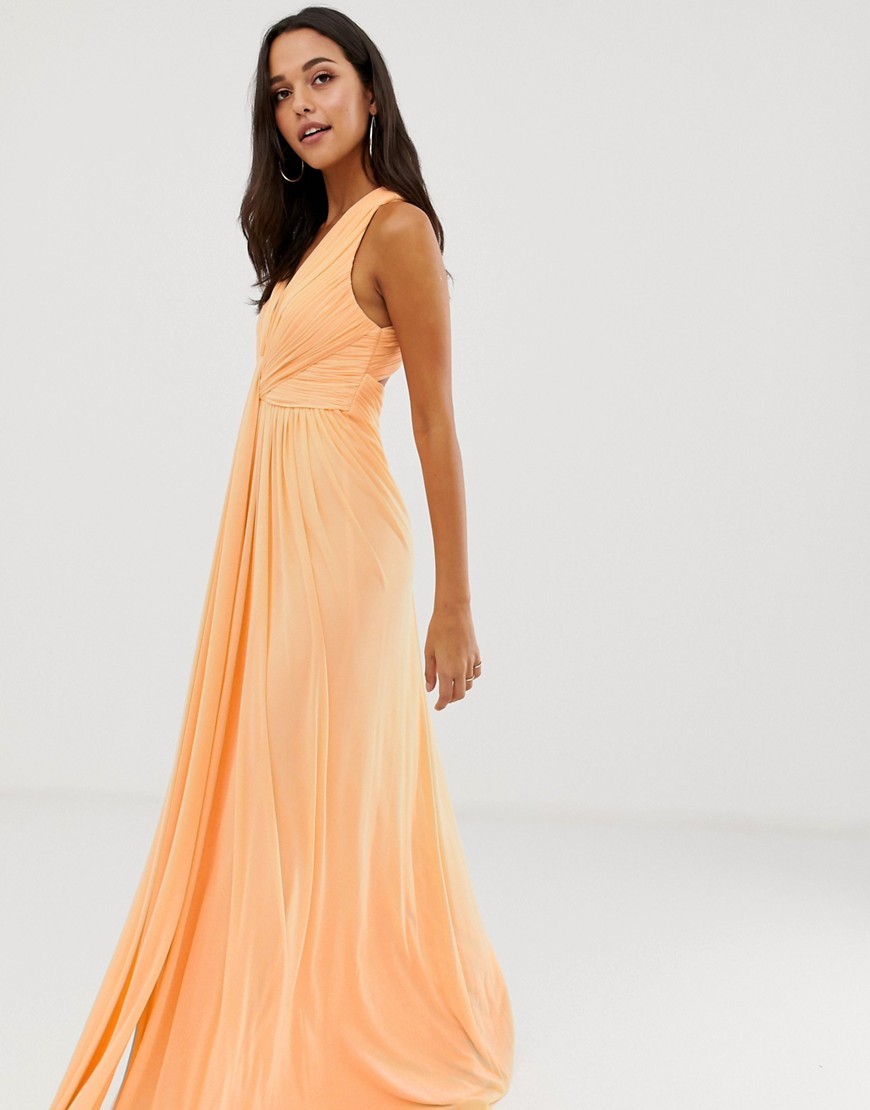 Brzoskwiniowa-dluga-Sukienka-maxi-elegancka-L-40-3 Brzoskwiniowa-dluga-Sukienka-maxi-elegancka-L-40
