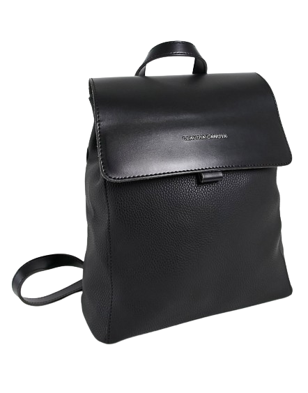 Claudia Canova czarny plecak z klapą defekt one size