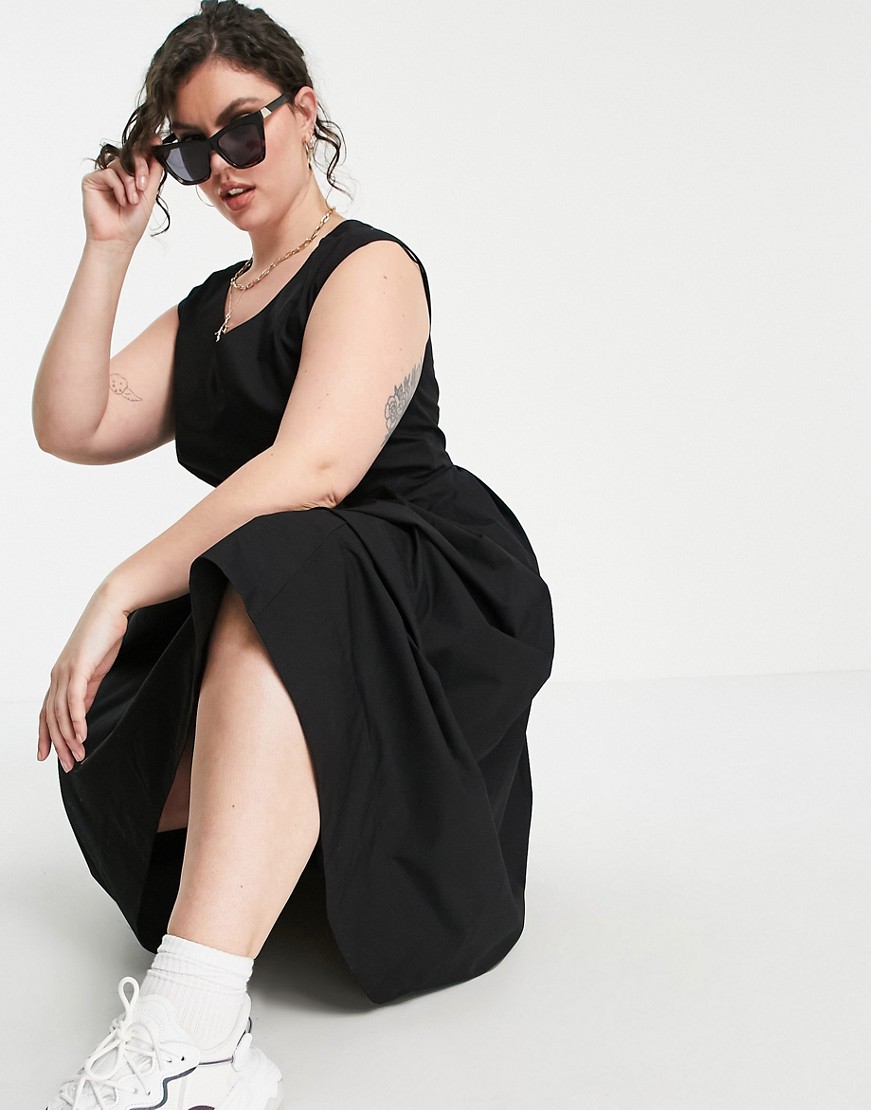 Closet-London-czarna-wieczorowa-suknia-midi-L-3 Closet-London-czarna-wieczorowa-suknia-midi-L