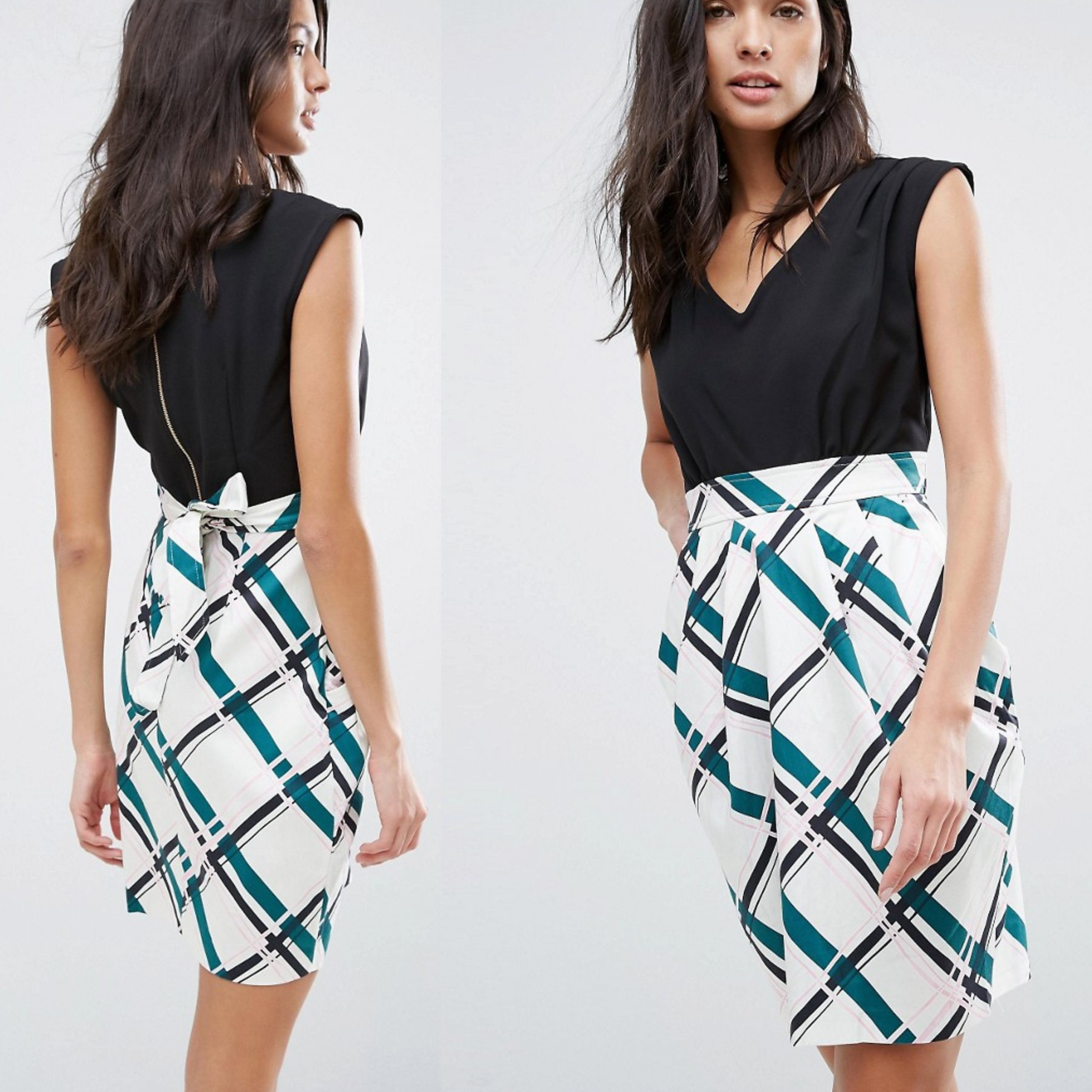 Closet czarna biała sukienka midi 44 Closet-czarna-biala-sukienka-midi-44