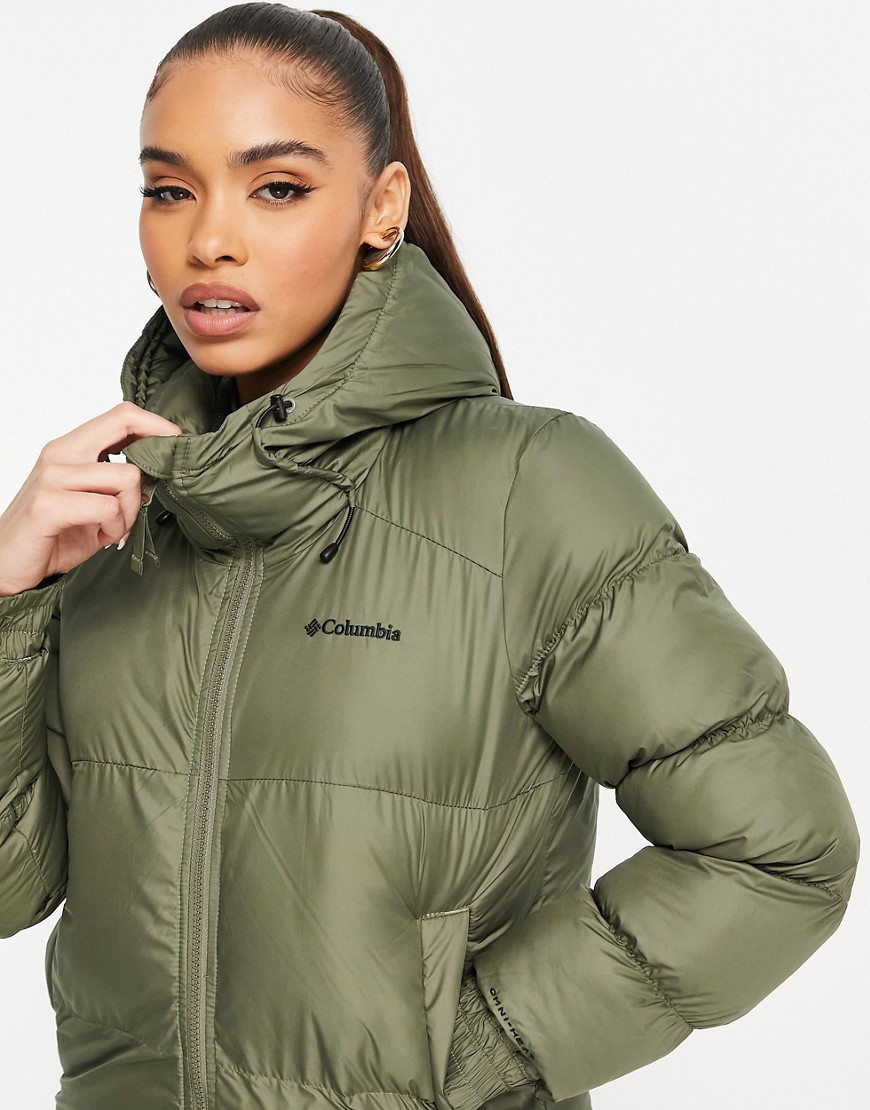 Columbia-zielony-damski-puchowy-plaszcz-pikowany-XL-3 Columbia-zielony-damski-puchowy-plaszcz-pikowany-XL