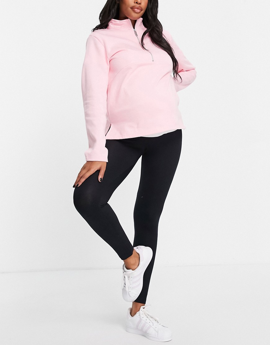 Cotton-On-Maternity-rozowa-bluza-dresowa-polgolf-na-zamek-defekt-XL-3 Cotton-On-Maternity-rozowa-bluza-dresowa-polgolf-na-zamek-defekt-XL