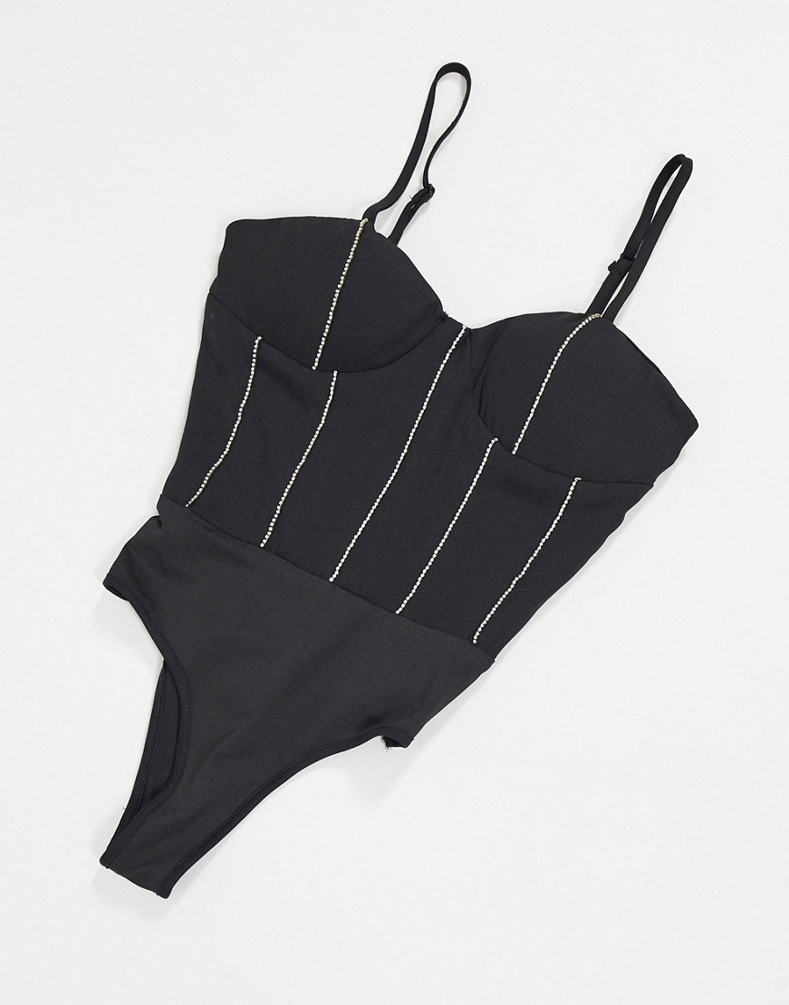 Czarne body na ramiączkach ozdobione cyrkoniami 34 Czarne-body-na-ramiaczkach-ozdobione-cyrkoniami-34