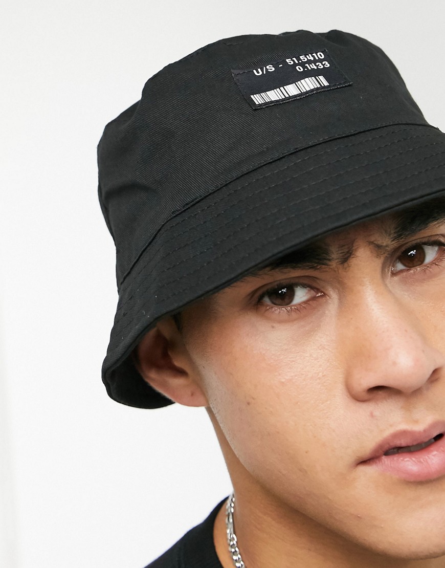 Czarny-bawelniany-kapelusz-typu-bucket-z-logo-S-M-3 Czarny-bawelniany-kapelusz-typu-bucket-z-logo-S-M