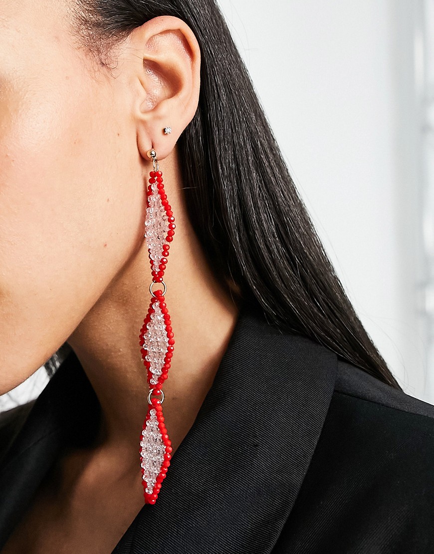 Czerwone-wiszace-kolczyki-z-koralikami-romby-1 Czerwone-wiszace-kolczyki-z-koralikami-romby