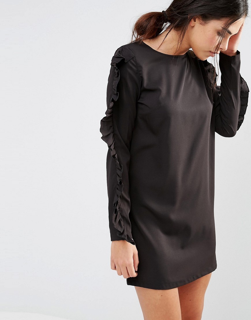 Daisy-Street-Czarna-Sukienka-gladka-mini-M-38-1 Daisy-Street-Czarna-Sukienka-gladka-mini-M-38