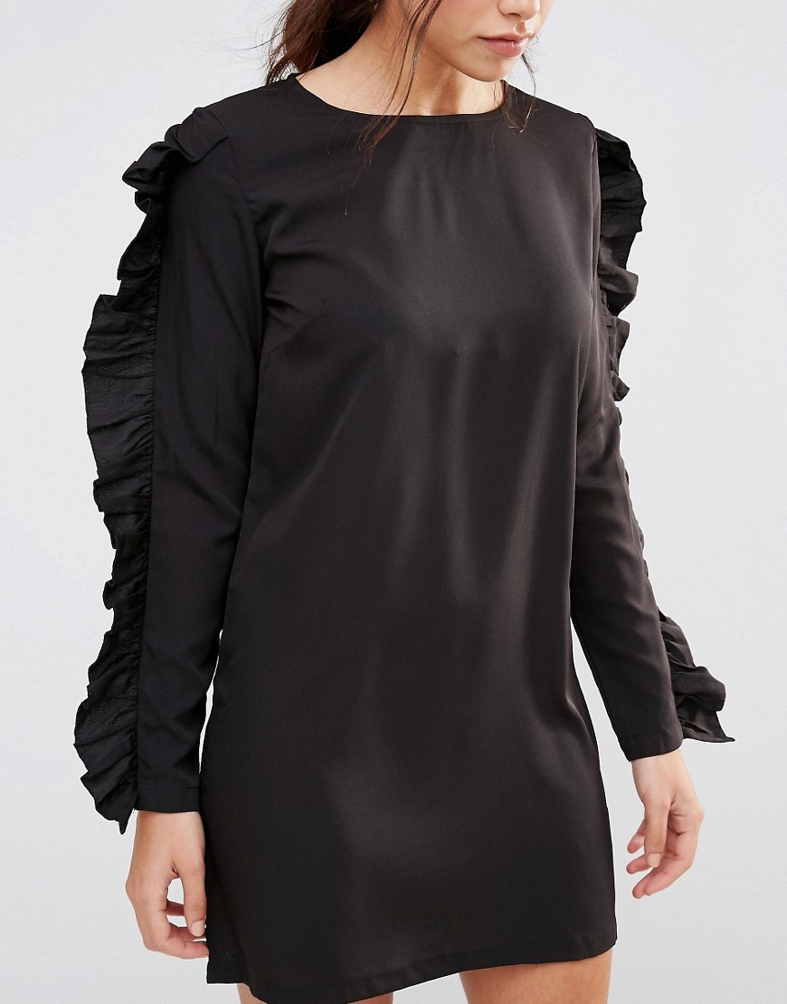 Daisy-Street-Czarna-Sukienka-gladka-mini-M-38-3 Daisy-Street-Czarna-Sukienka-gladka-mini-M-38