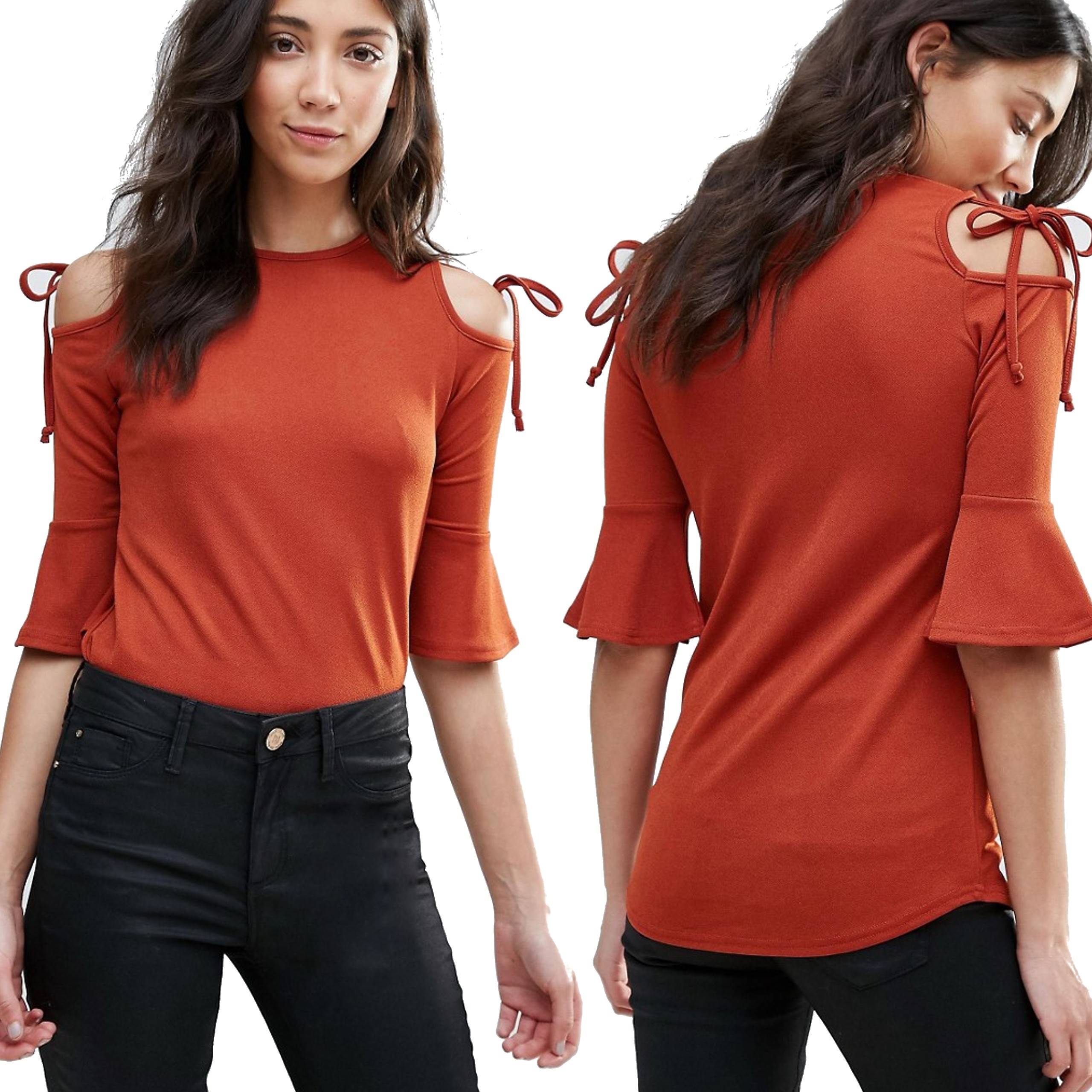 Daisy Street Miedziana Bluzka cold shoulder M 38 Daisy-Street-Miedziana-Bluzka-cold-shoulder-M-38