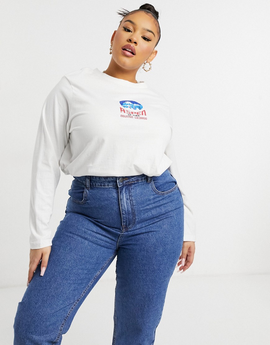 Daisy-Street-Plus-bialy-t-shirt-damski-z-dlugimi-rekawami-z-napisem-defekt-46-2 Daisy-Street-Plus-bialy-t-shirt-damski-z-dlugimi-rekawami-z-napisem-defekt-46