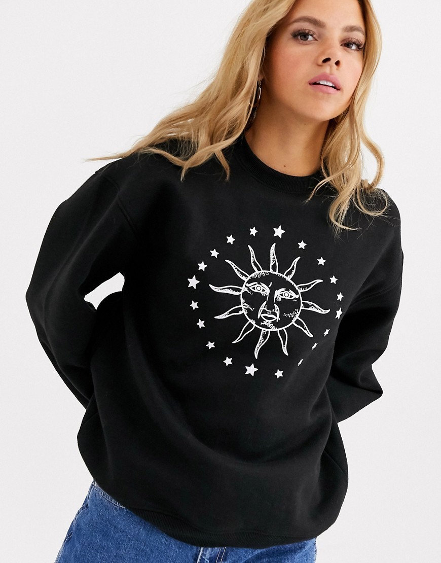 Daisy Street czarna bluza luźna L 40 Daisy-Street-czarna-bluza-luzna-L-40