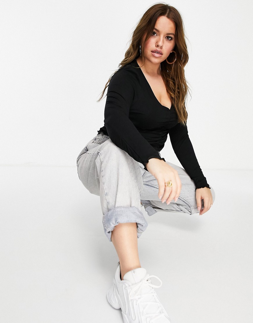 Damska-czarna-dopasowana-bluzka-plus-size-56-3 Damska-czarna-dopasowana-bluzka-plus-size-56