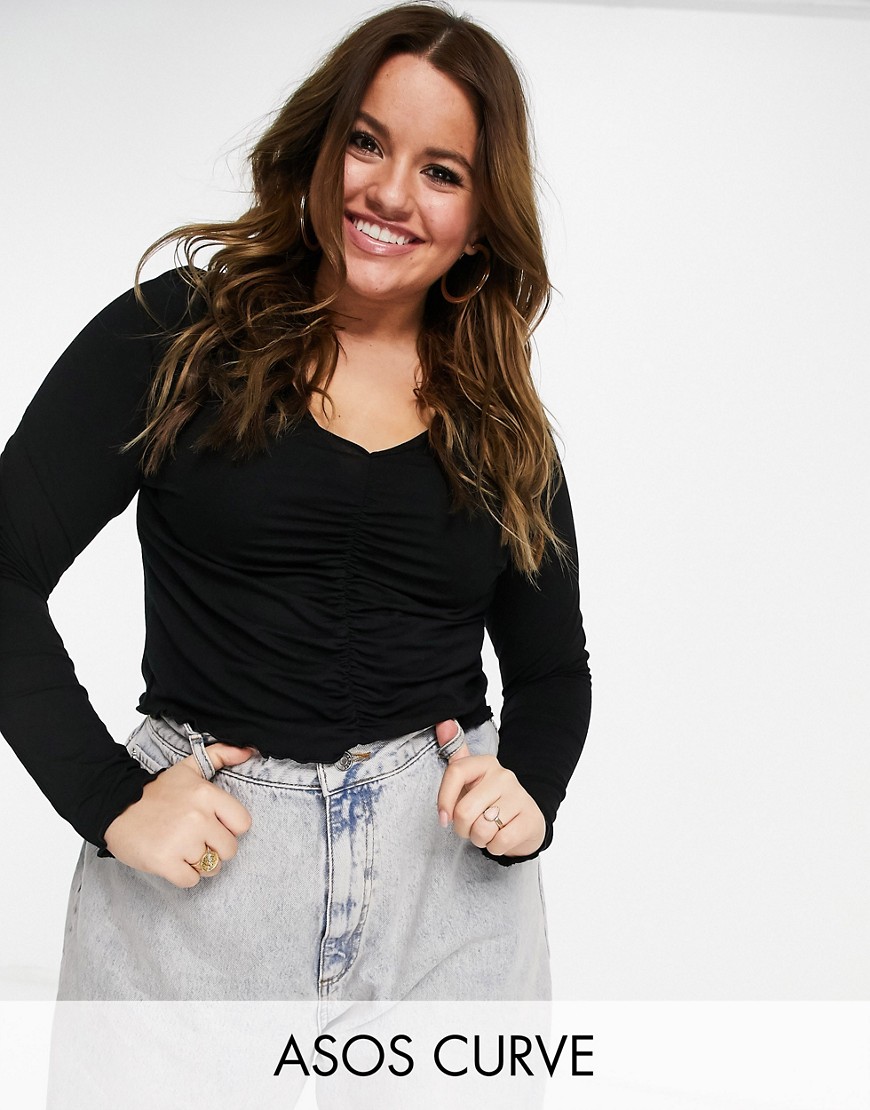 Damska czarna dopasowana bluzka plus size 56 Damska-czarna-dopasowana-bluzka-plus-size-56