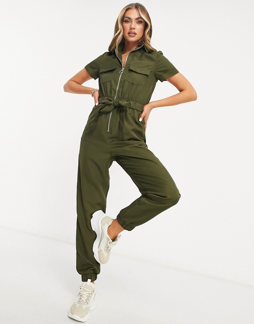 Damski kombinezon na lato khaki XL Damski-kombinezon-na-lato-khaki-XL