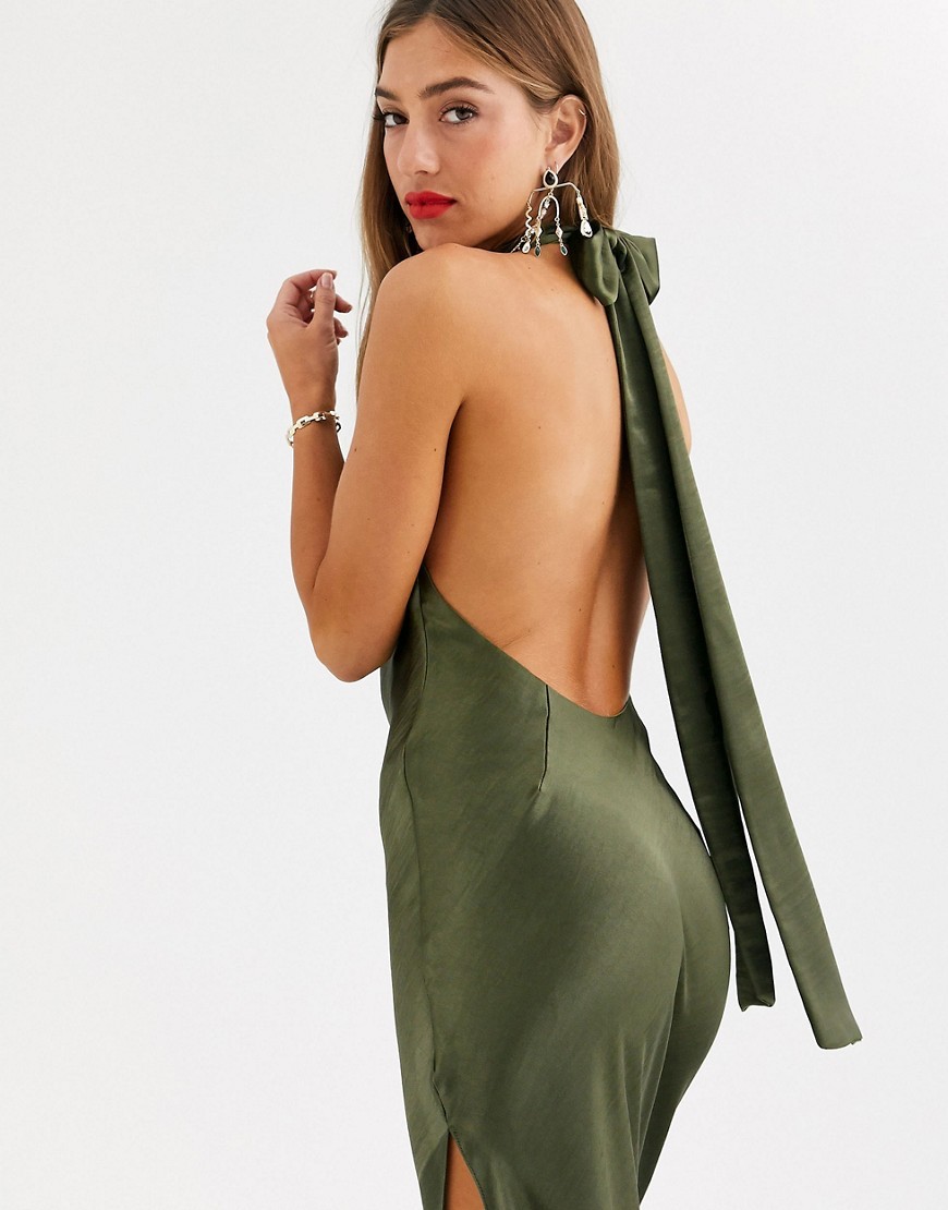 Dluga-Sukienka-khaki-z-chokerem-defekt-L-40-2 Dluga-Sukienka-khaki-z-chokerem-defekt-L-40