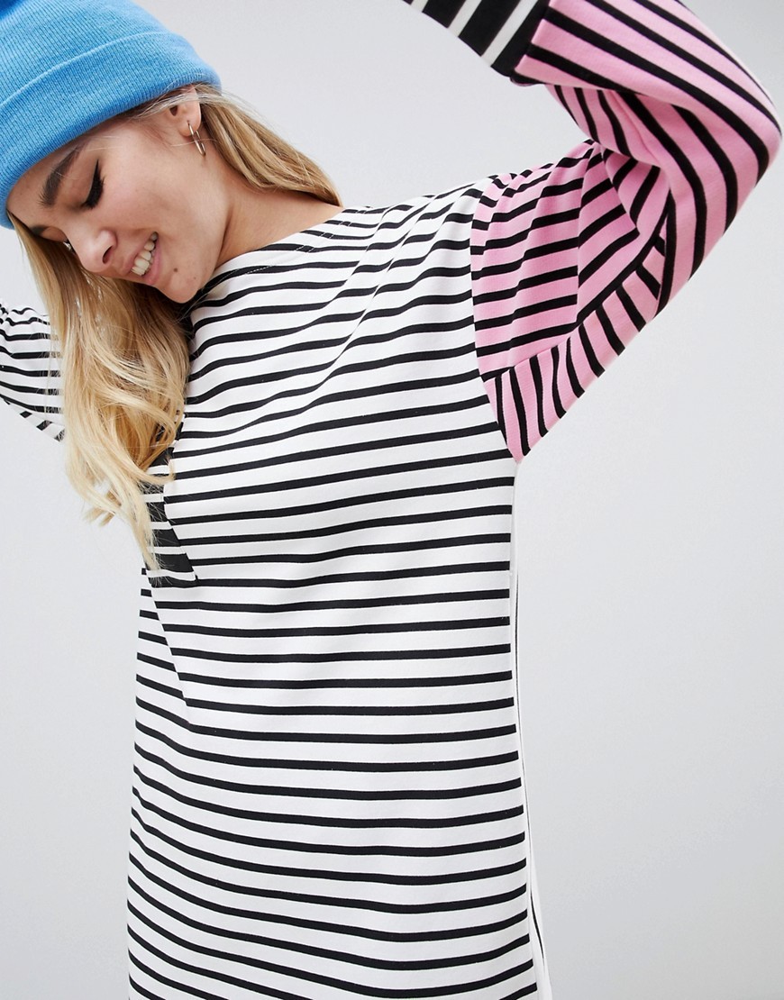 Dresowa-Sukienka-mini-w-paski-kolorowa-dlugi-rekaw-XXL-44-2 Dresowa-Sukienka-mini-w-paski-kolorowa-dlugi-rekaw-XXL-44