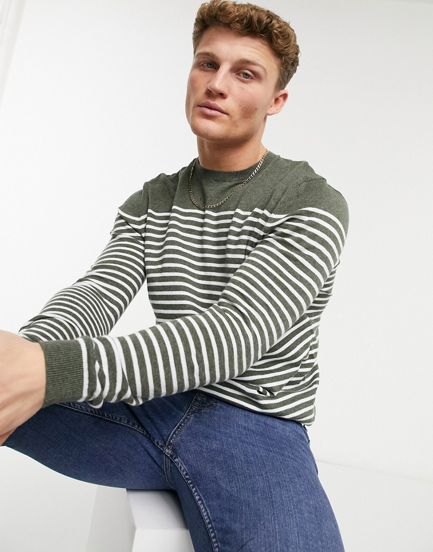 Dzianinowy-sweter-w-paski-w-kolorze-khaki-DEFEKT-S-2 Dzianinowy-sweter-w-paski-w-kolorze-khaki-DEFEKT-S