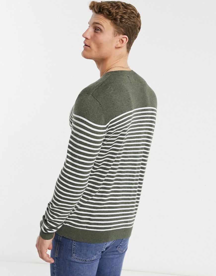 Dzianinowy-sweter-w-paski-w-kolorze-khaki-DEFEKT-S-3 Dzianinowy-sweter-w-paski-w-kolorze-khaki-DEFEKT-S