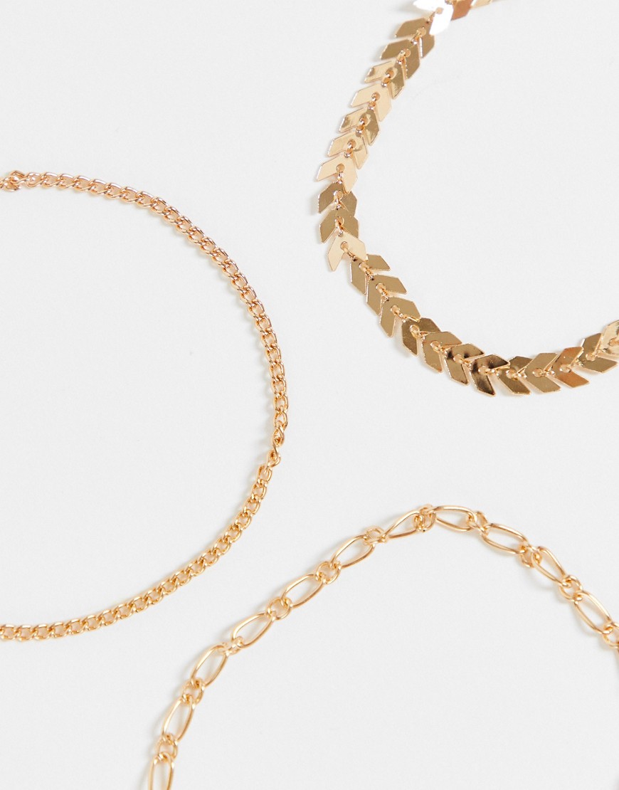 Ego-Zestaw-2-zlotych-bransoletek-na-kostke-w-roznych-wzorach-3 Ego--Zestaw-2-zlotych-bransoletek-na-kostke-w-roznych-wzorach