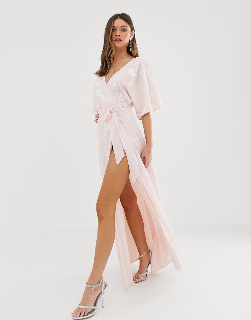 Elegancka sukienka maxi z rozcięciem z przodu L 40 Elegancka-sukienka-maxi-z-rozcieciem-z-przodu-L-40